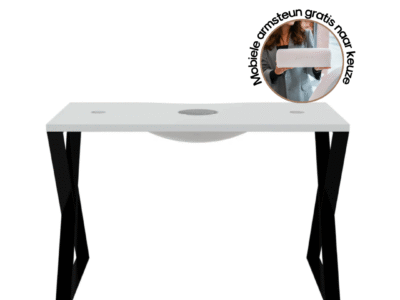 Manicure tafel Art Deco X zwart
